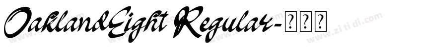 OaklandEight Regular字体转换